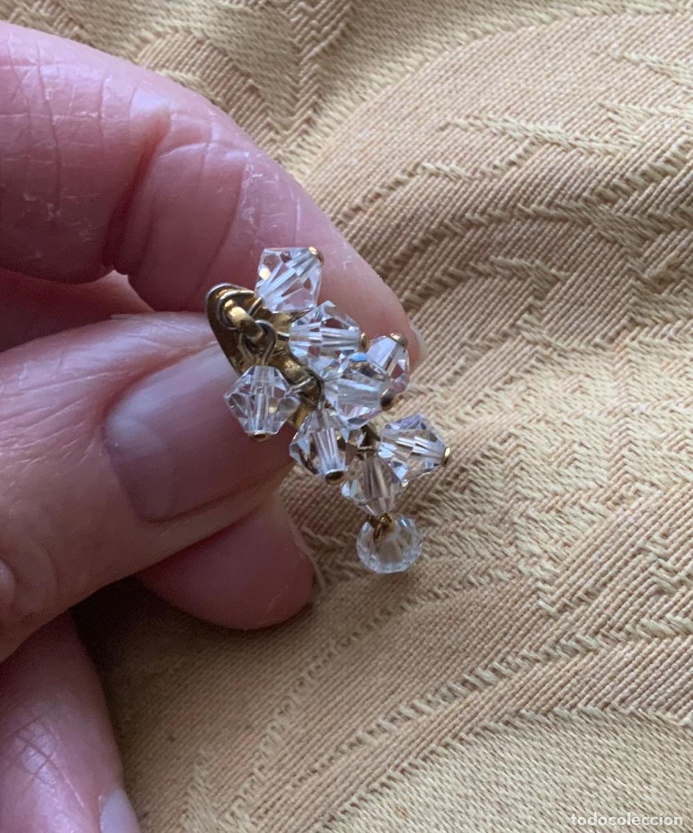 Vintage: PENDIENTES A&Ntilde;OS 50 CRISTAL DE ROCA - Foto 10