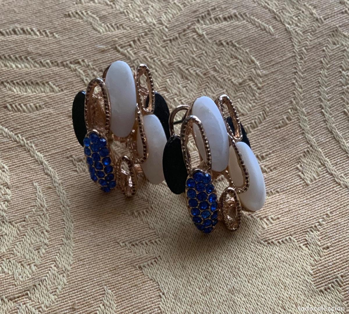 Vintage: PENDIENTES VINTAGE CIERRE OMEGA - Foto 1