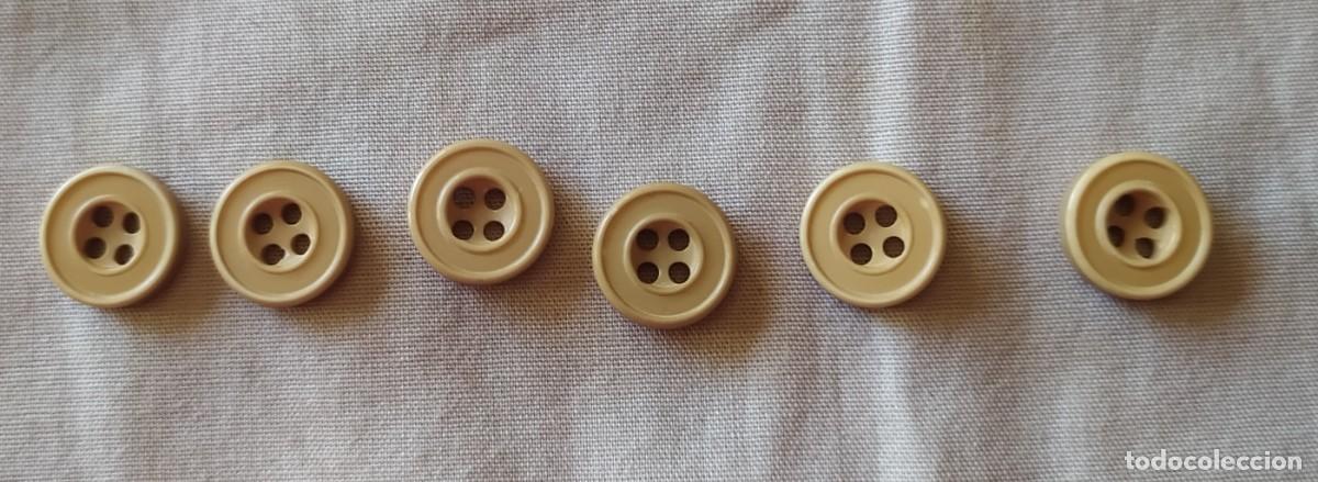 Vintage: botones peque&ntilde;os beige - Foto 1