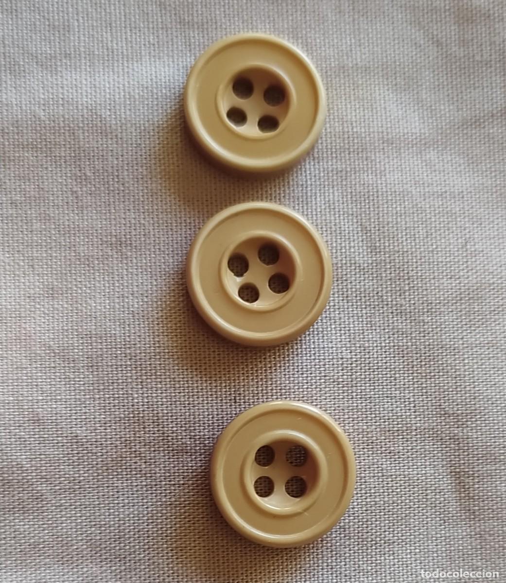 Vintage: botones peque&ntilde;os beige - Foto 2