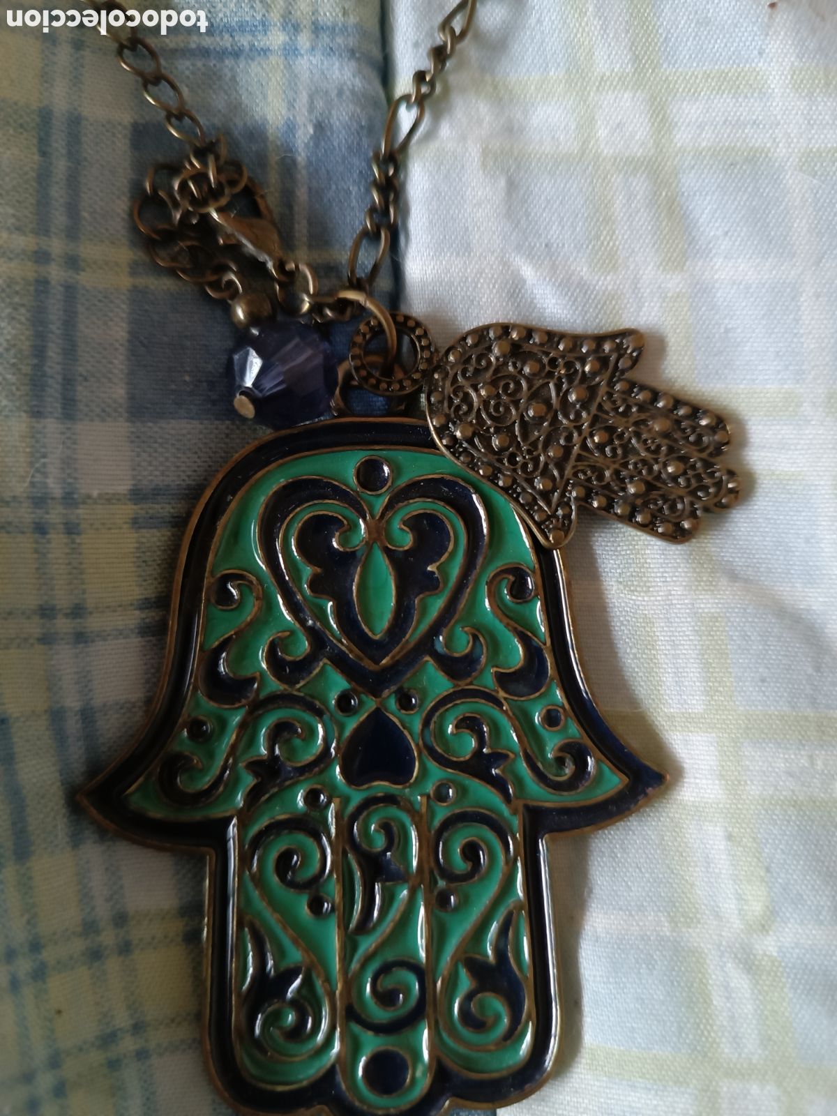Vintage: Colgante con cadena multicolor - Foto 1