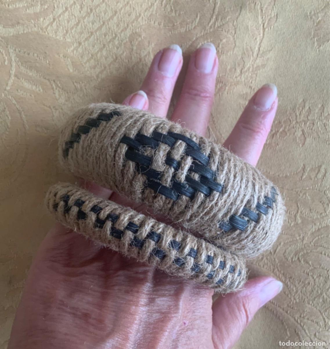 Vintage: 2 PULSERAS DE CUERDA &Eacute;TNICAS - Foto 4