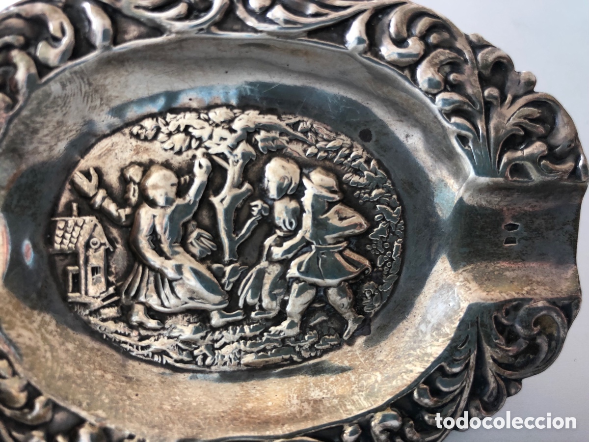 Vintage: Cenicero de plata repujada - Foto 3