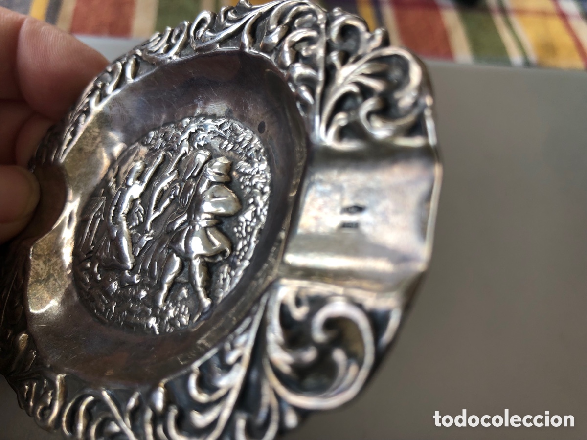 Vintage: Cenicero de plata repujada - Foto 6