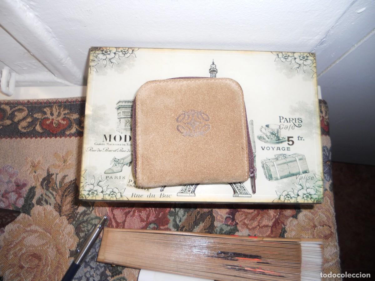 Vintage: ANTIGUO MONEDERO DE ANTE - Foto 6