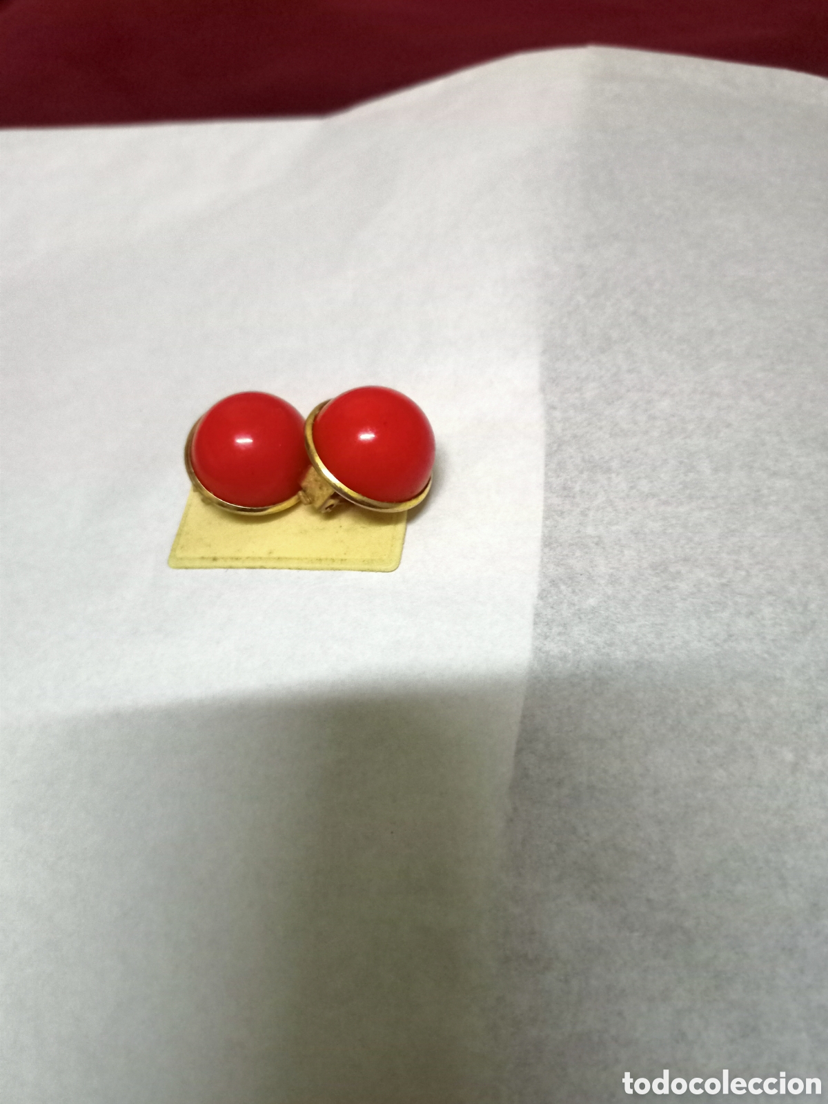 Vintage: Pendientes muy vintage ,de pasta - Foto 1