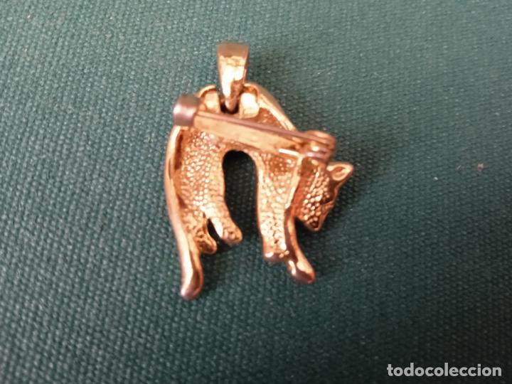 Vintage: BROCHE Y/O MEDALLA CON FORMA DE FORMA DE GATO - Foto 2