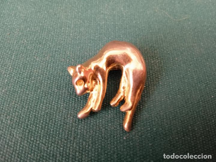 Vintage: BROCHE Y/O MEDALLA CON FORMA DE FORMA DE GATO - Foto 1