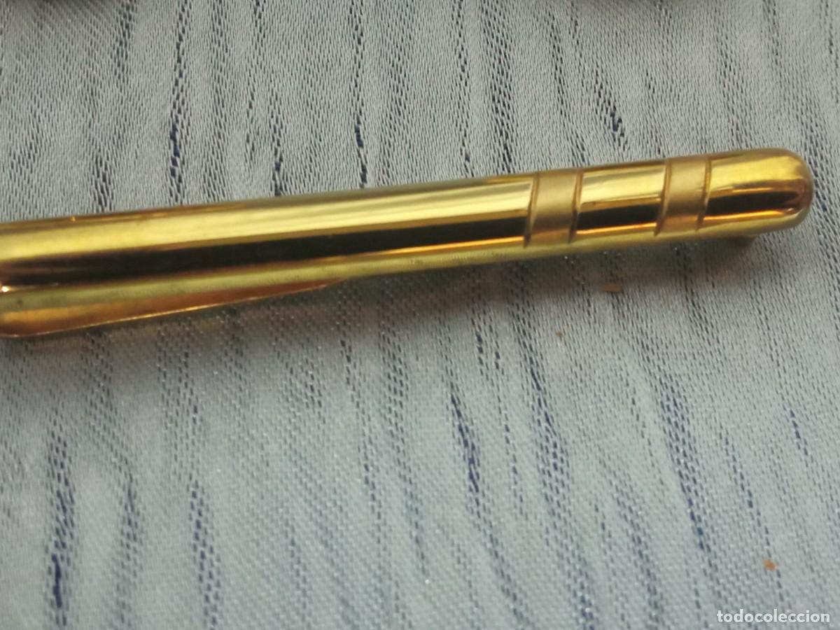 Vintage: J. De gemelos y alfiler de corbata chapado oro - Foto 3