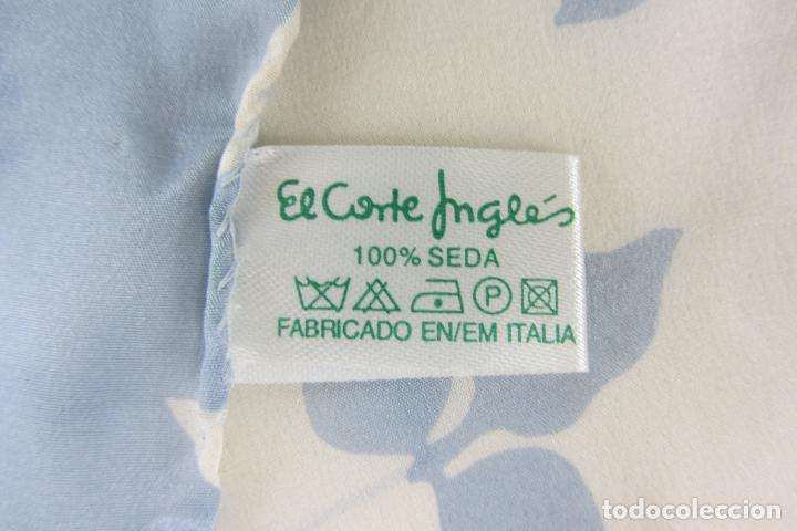 Vintage: Pa&ntilde;uelo de mujer 100% seda. El corte Ingl&eacute;s. - Foto 4