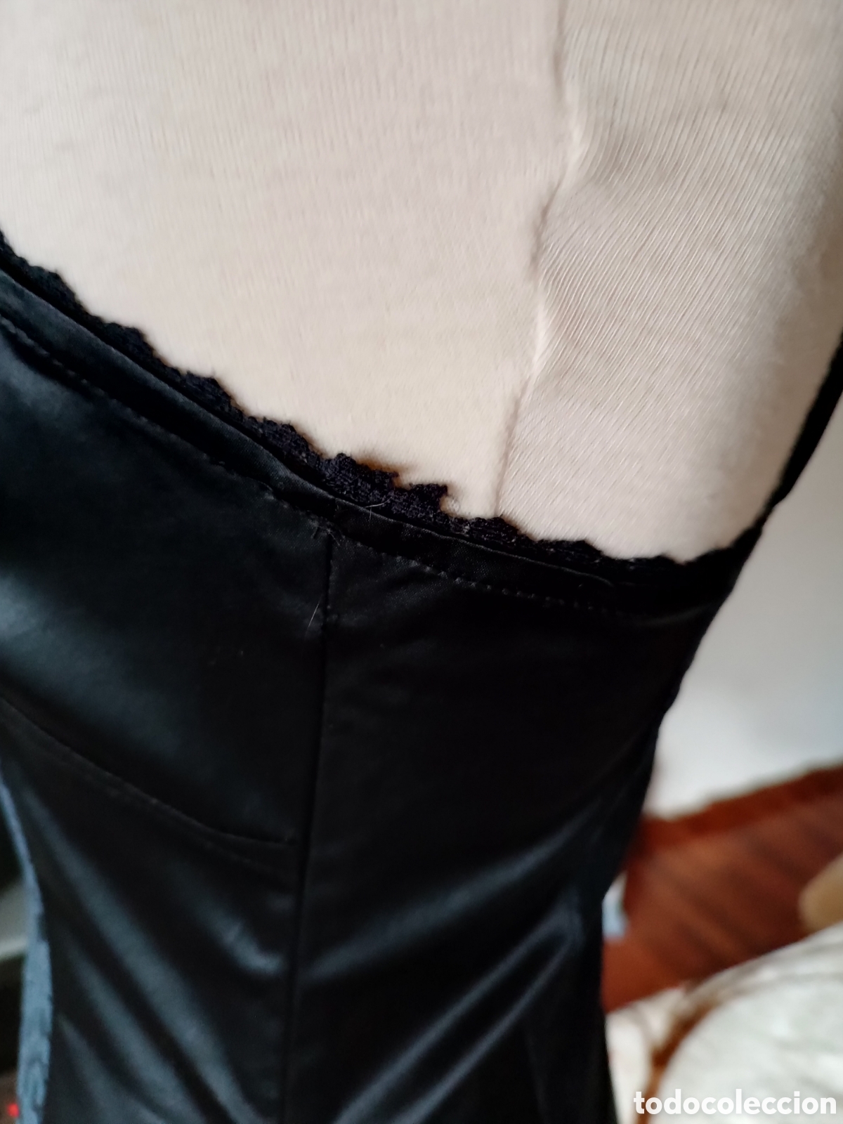 Vintage: Corset negro satinado - Foto 9