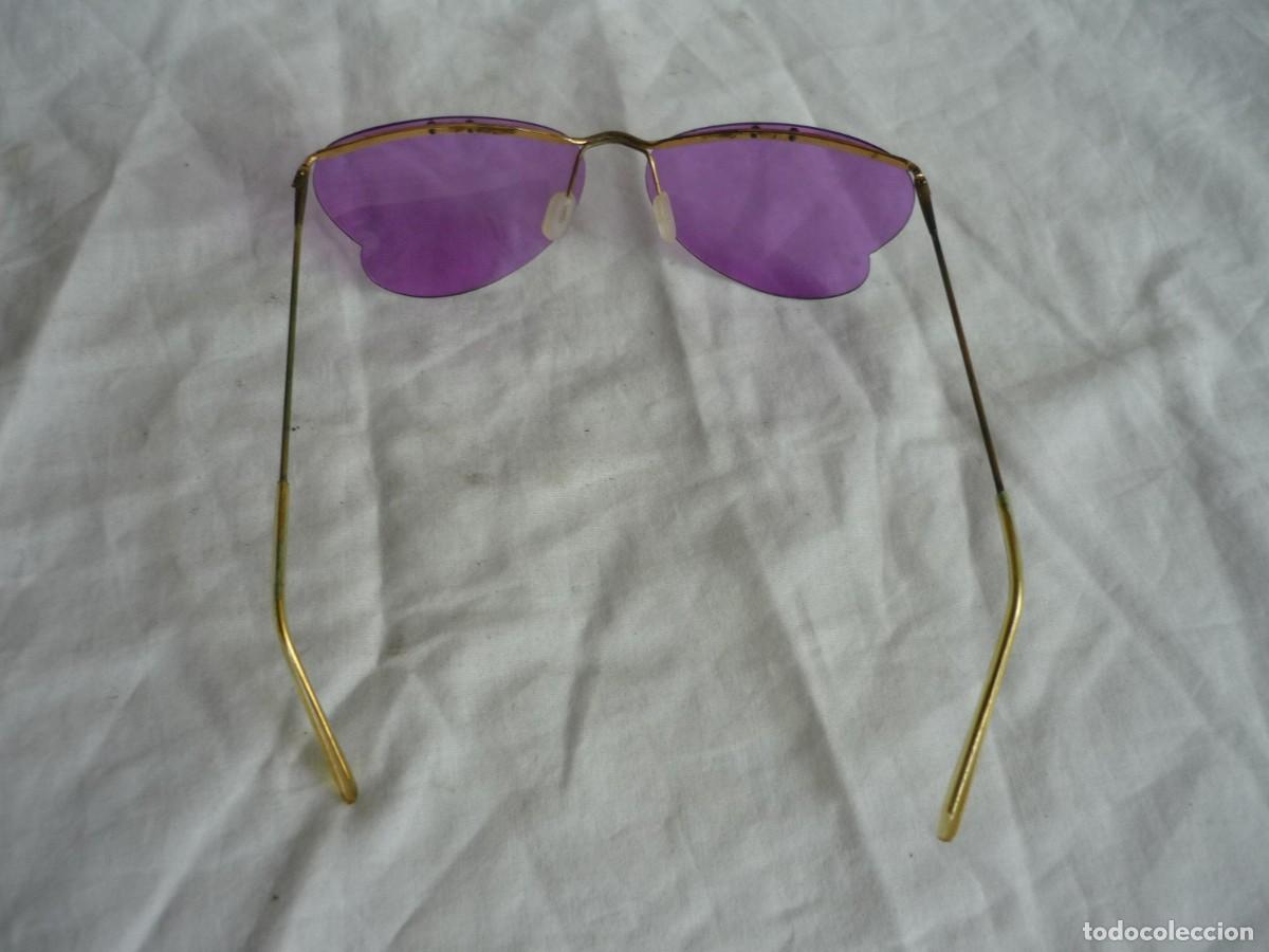 Vintage: Gafas de sol moradas, lentes de pl&aacute;stico - Foto 5