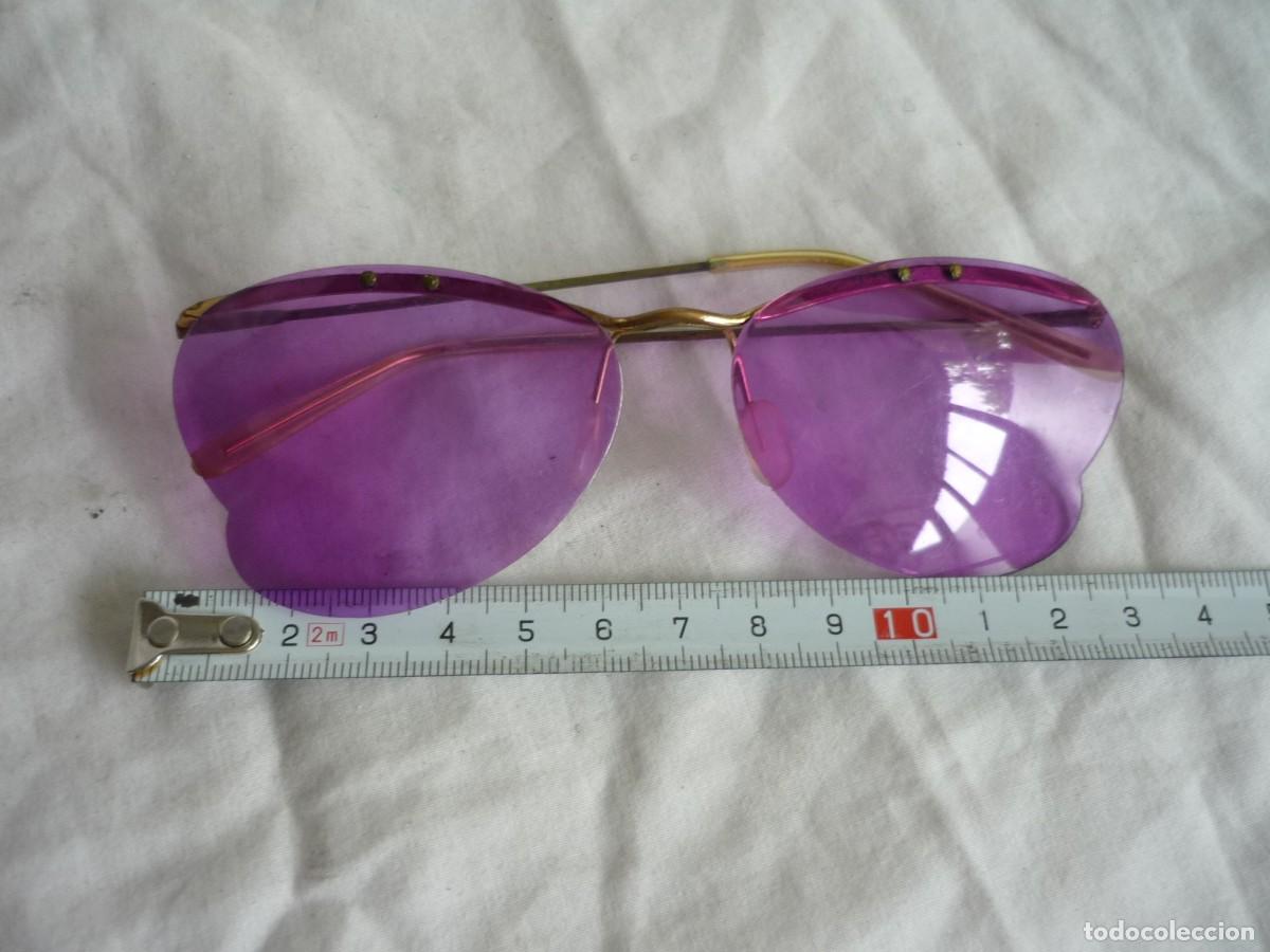 Vintage: Gafas de sol moradas, lentes de pl&aacute;stico - Foto 7