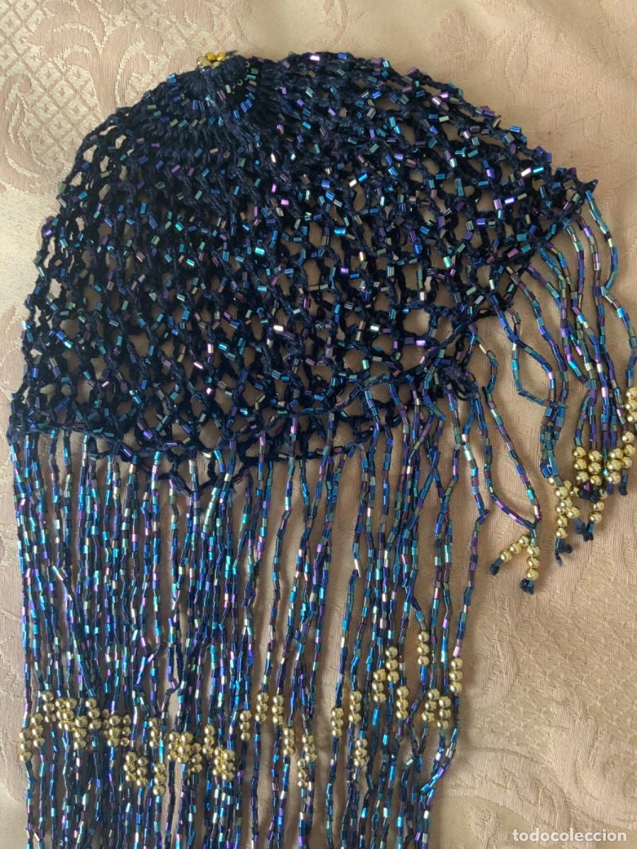 Vintage: GORRO DE ABALORIOS PARA DISFRAZ DE A&Ntilde;OS 20 Y COLLAR - Foto 2