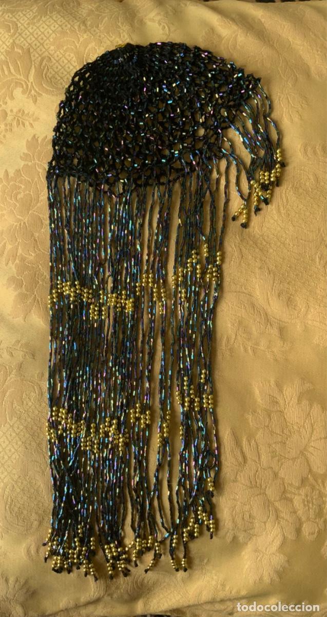 Vintage: GORRO DE ABALORIOS PARA DISFRAZ DE A&Ntilde;OS 20 Y COLLAR - Foto 5
