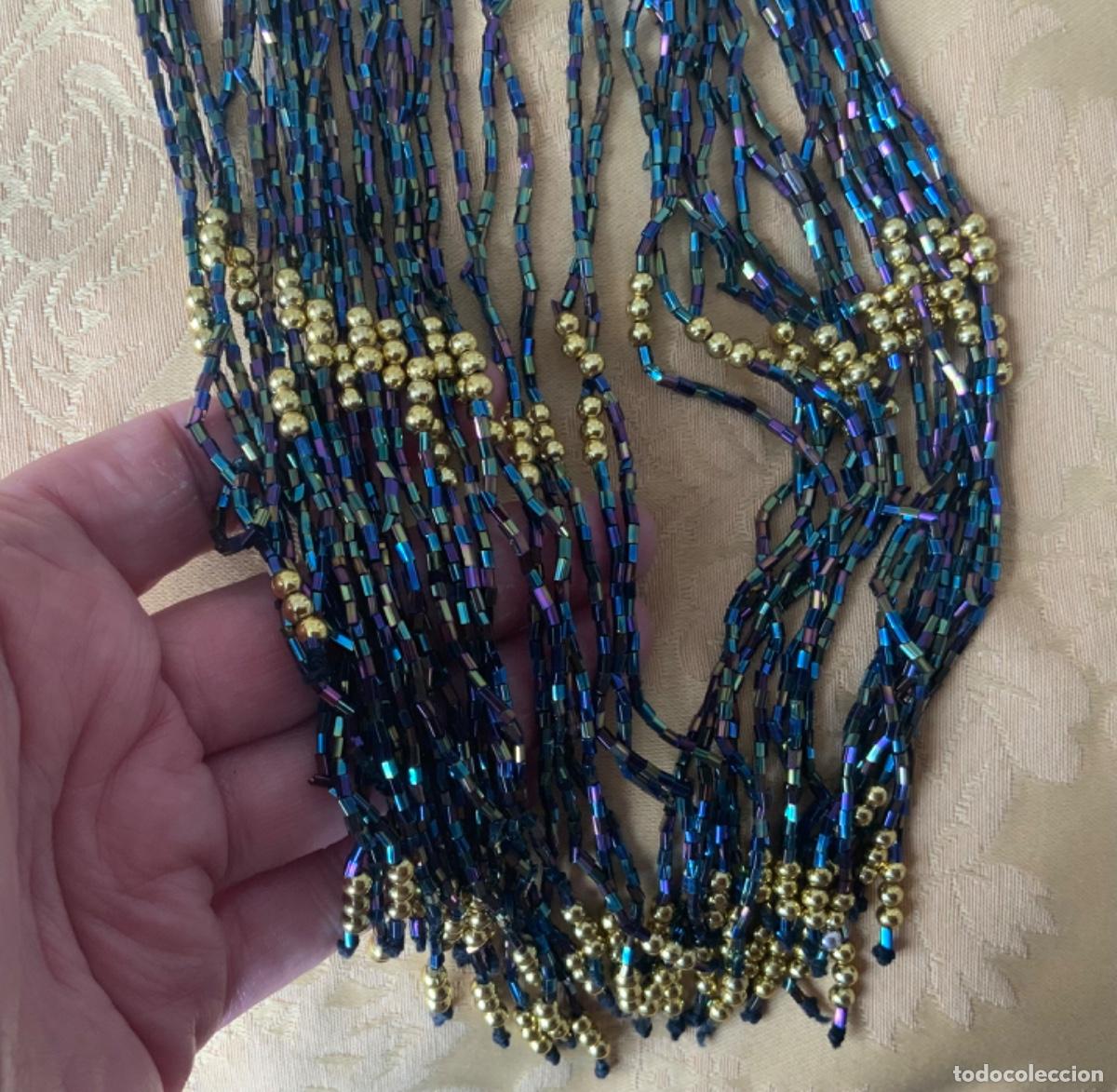 Vintage: GORRO DE ABALORIOS PARA DISFRAZ DE A&Ntilde;OS 20 Y COLLAR - Foto 11