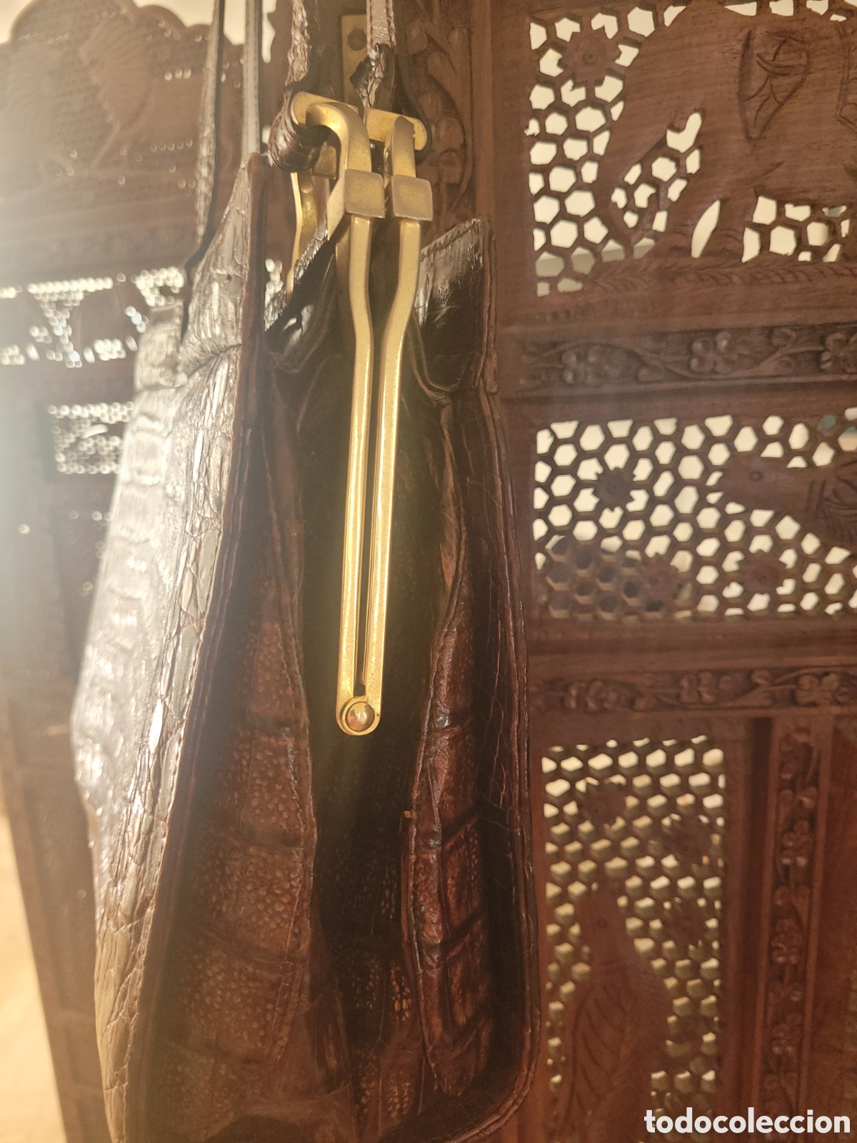 Vintage: Bolso vintage de cocodrilo real - Foto 3