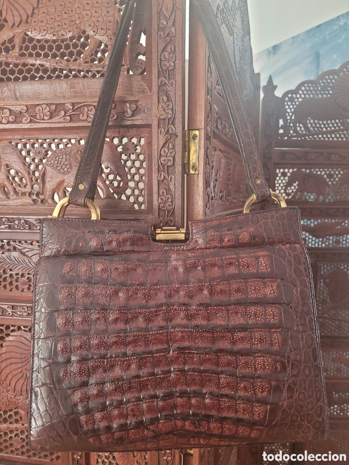 Vintage: Bolso vintage de cocodrilo real - Foto 4