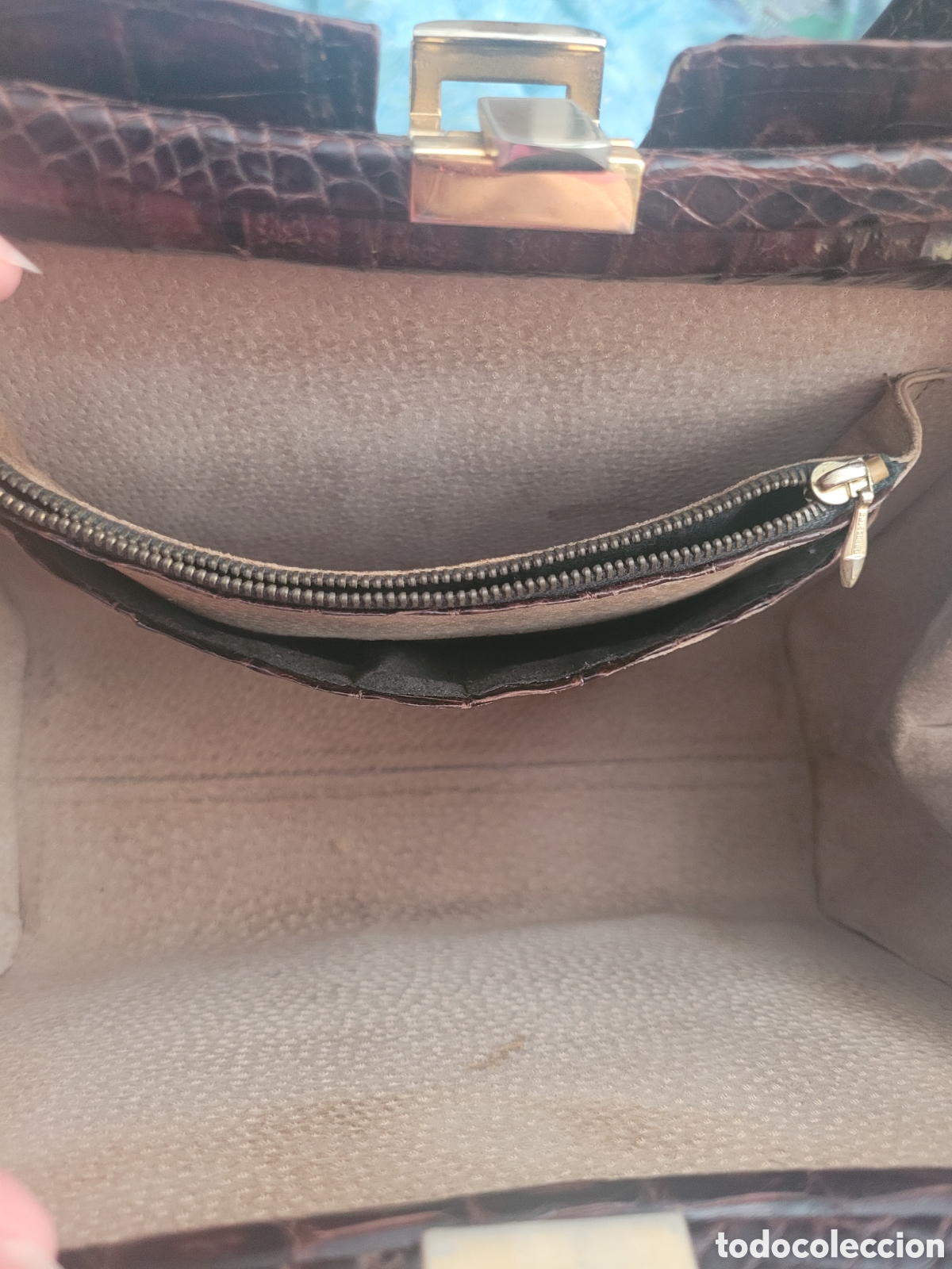 Vintage: Bolso vintage de cocodrilo real - Foto 5