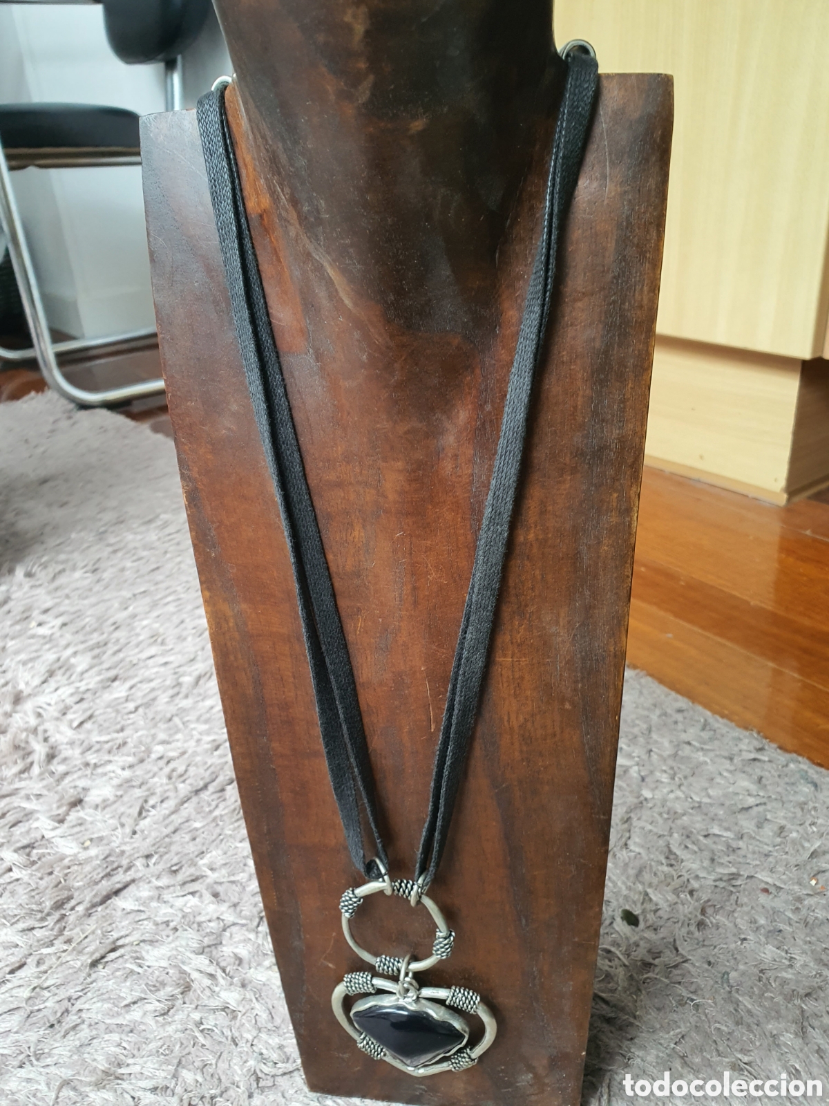 Vintage: ORIGINAL COLGANTE EN FORMA DE CORAZ&Oacute;N - Foto 2