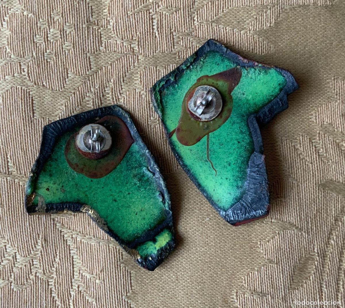 Vintage: PENDIENTES ESMALTADOS AL FUEGO - Foto 7