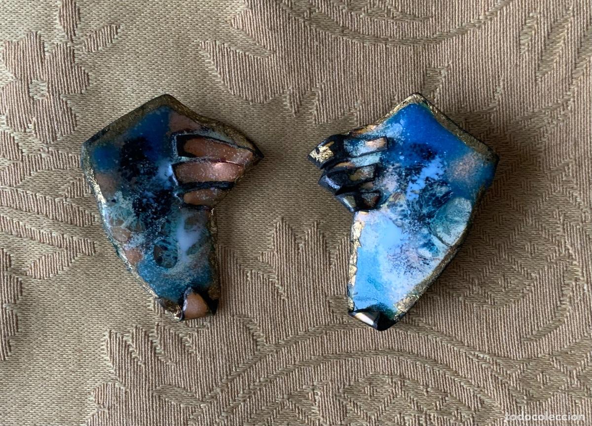Vintage: PENDIENTES ESMALTADOS AL FUEGO - Foto 10