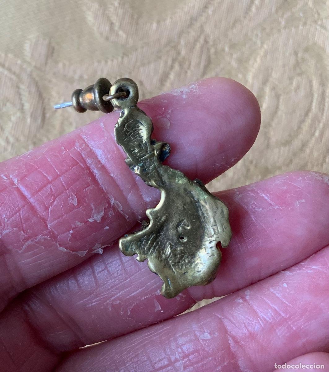Vintage: PENDIENTES BRONCE HECHOS A MANO - Foto 5
