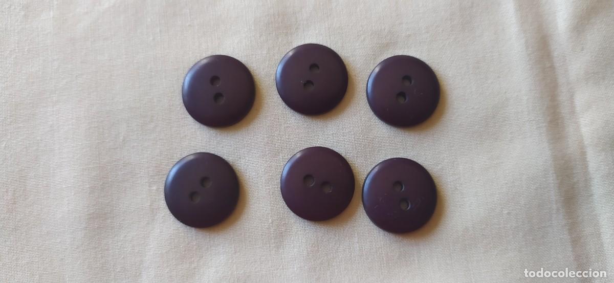 Vintage: 6 botones marron oscuro - Foto 1