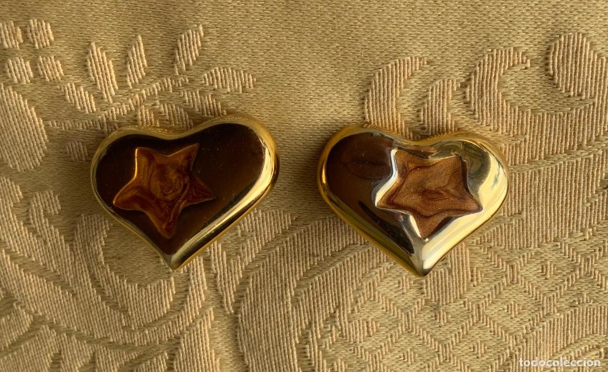 Vintage: PENDIENTES VINTAGE CORAZ&Oacute;N CON ESMALTE - Foto 10