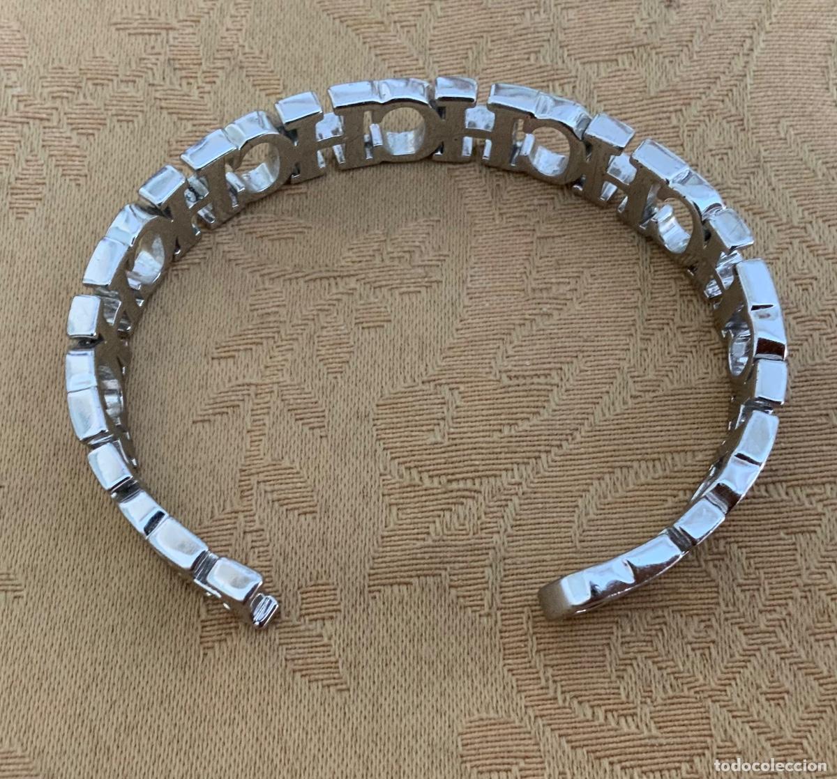 Vintage: PULSERA R&Iacute;GIDA TIPO CAROLINA HERRERA - Foto 2