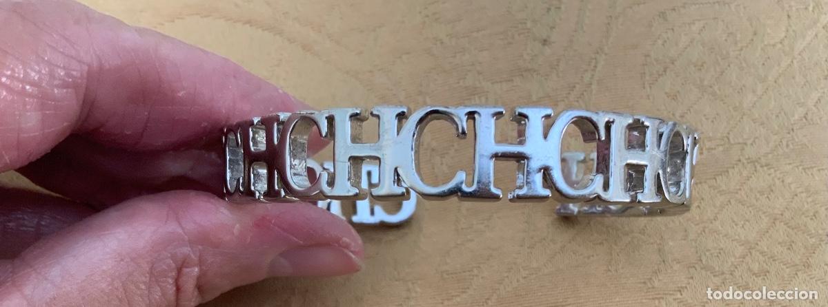 Vintage: PULSERA R&Iacute;GIDA TIPO CAROLINA HERRERA - Foto 3