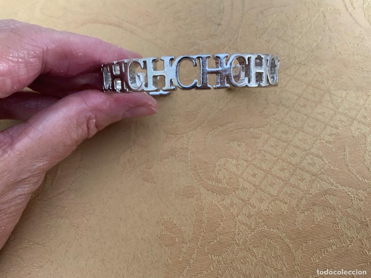 Vintage: PULSERA R&Iacute;GIDA TIPO CAROLINA HERRERA - Foto 4