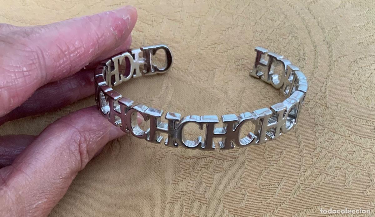 Vintage: PULSERA R&Iacute;GIDA TIPO CAROLINA HERRERA - Foto 6