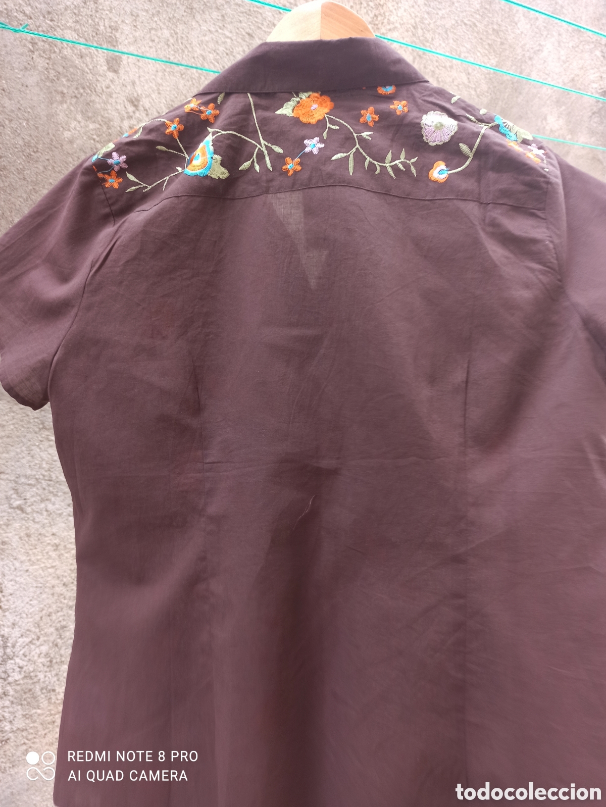 Vintage: Camisa bordada sin estrenar - Foto 8