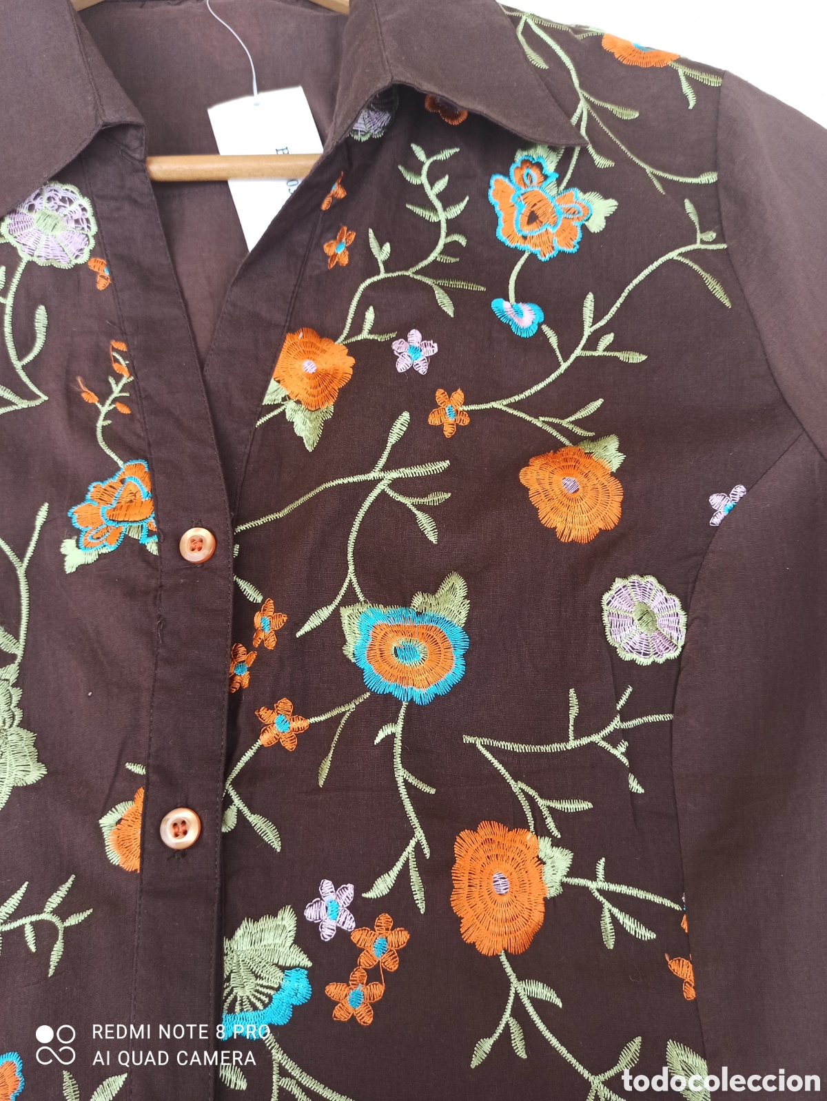 Vintage: Camisa bordada sin estrenar - Foto 2