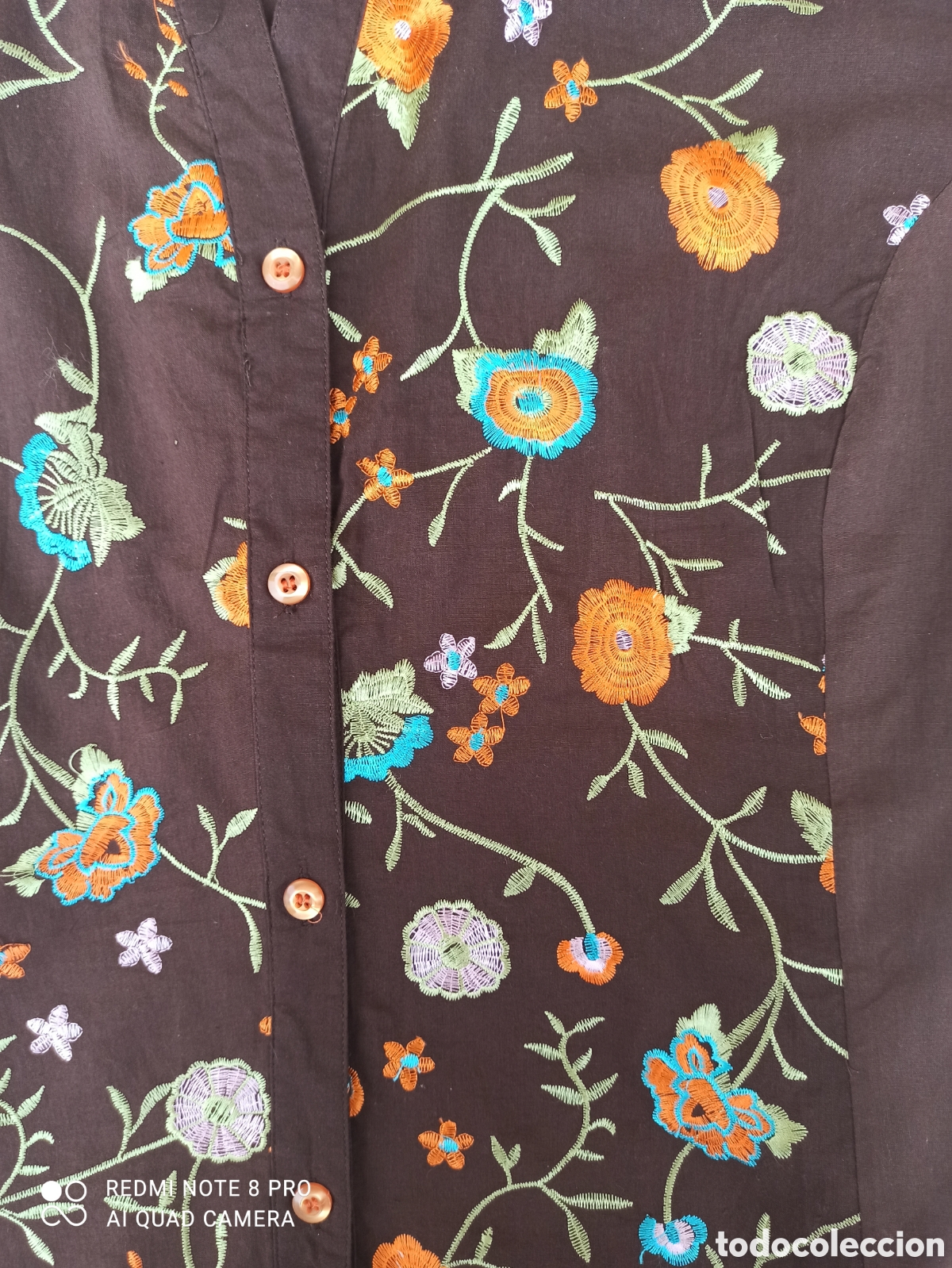 Vintage: Camisa bordada sin estrenar - Foto 7
