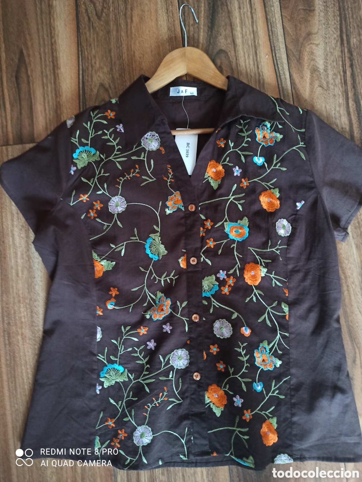 Vintage: Camisa bordada sin estrenar - Foto 6