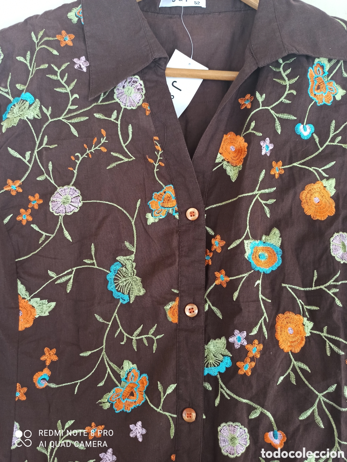 Vintage: Camisa bordada sin estrenar - Foto 10