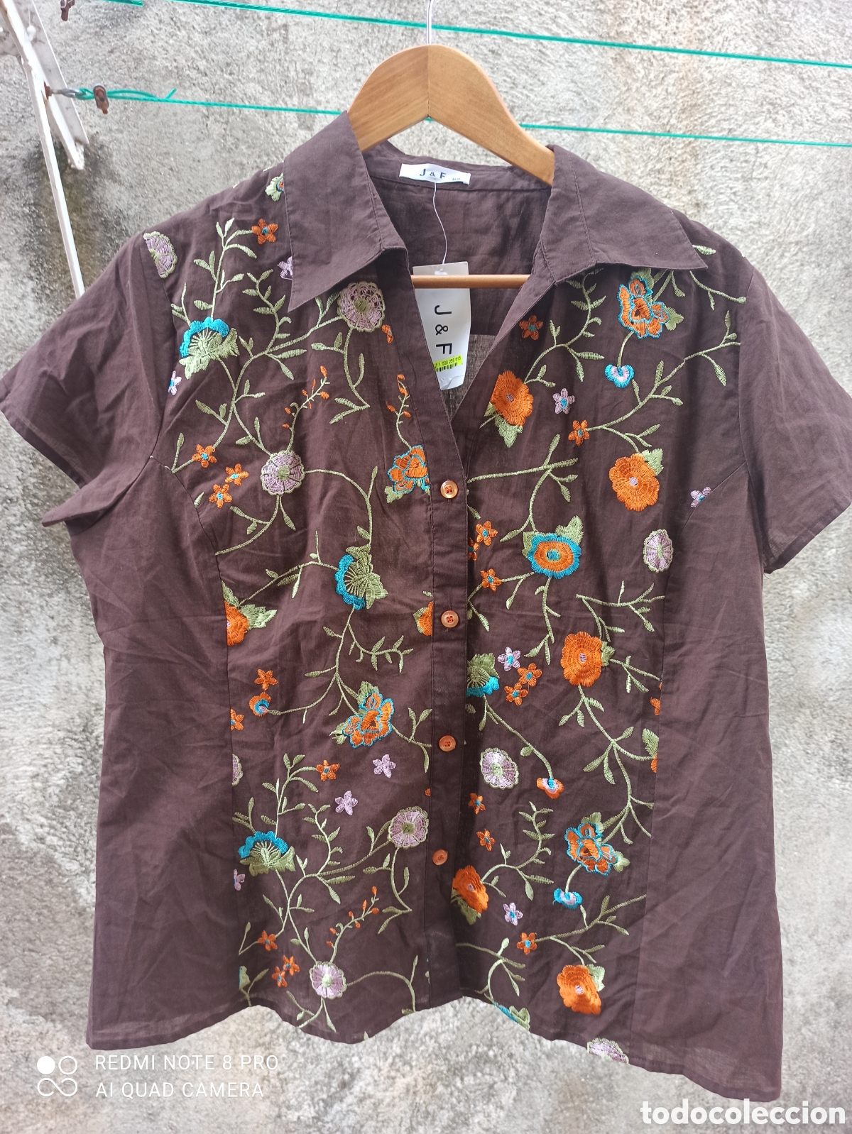 Vintage: Camisa bordada sin estrenar - Foto 12