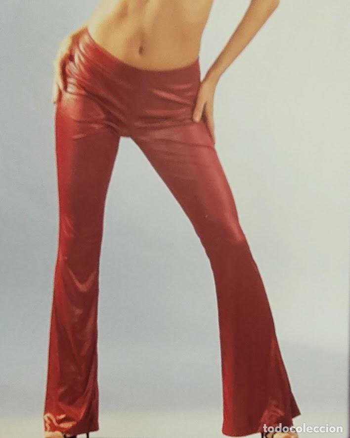 Vintage: PANTAL&Oacute;N LARGO ROJO el&aacute;stico - Foto 2