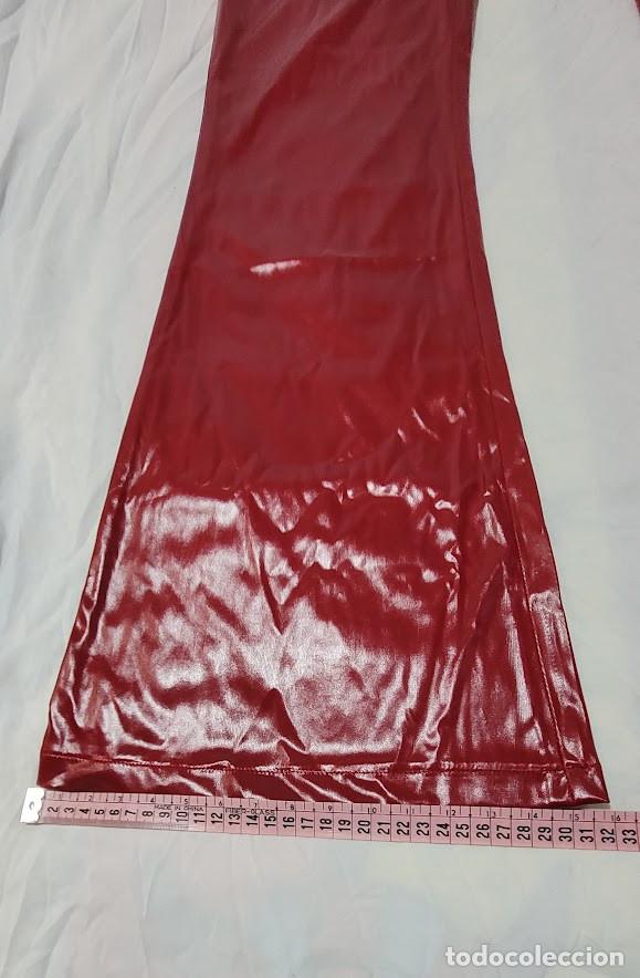 Vintage: PANTAL&Oacute;N LARGO ROJO el&aacute;stico - Foto 5