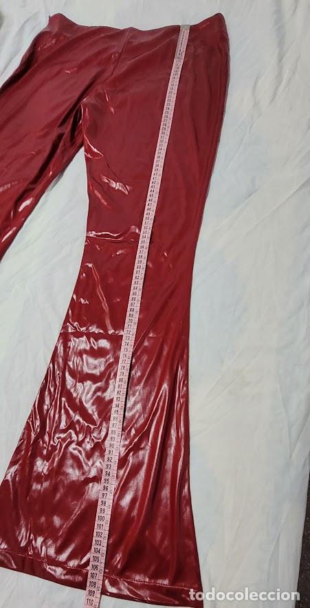 Vintage: PANTAL&Oacute;N LARGO ROJO el&aacute;stico - Foto 9