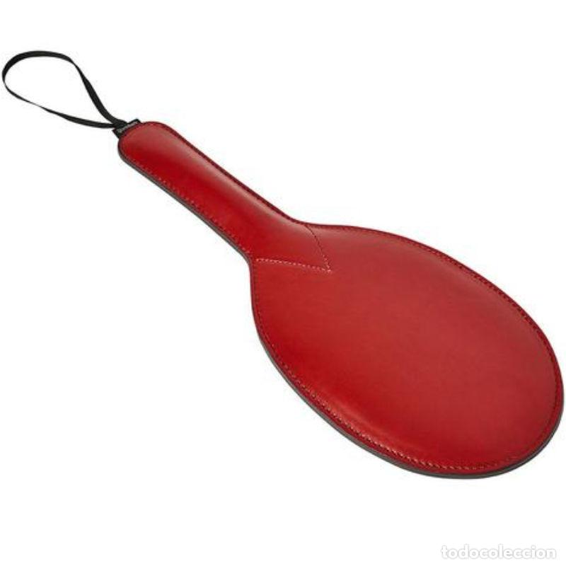 Vintage: PALA VEGANA ANCHA BURDEOS 39 CM