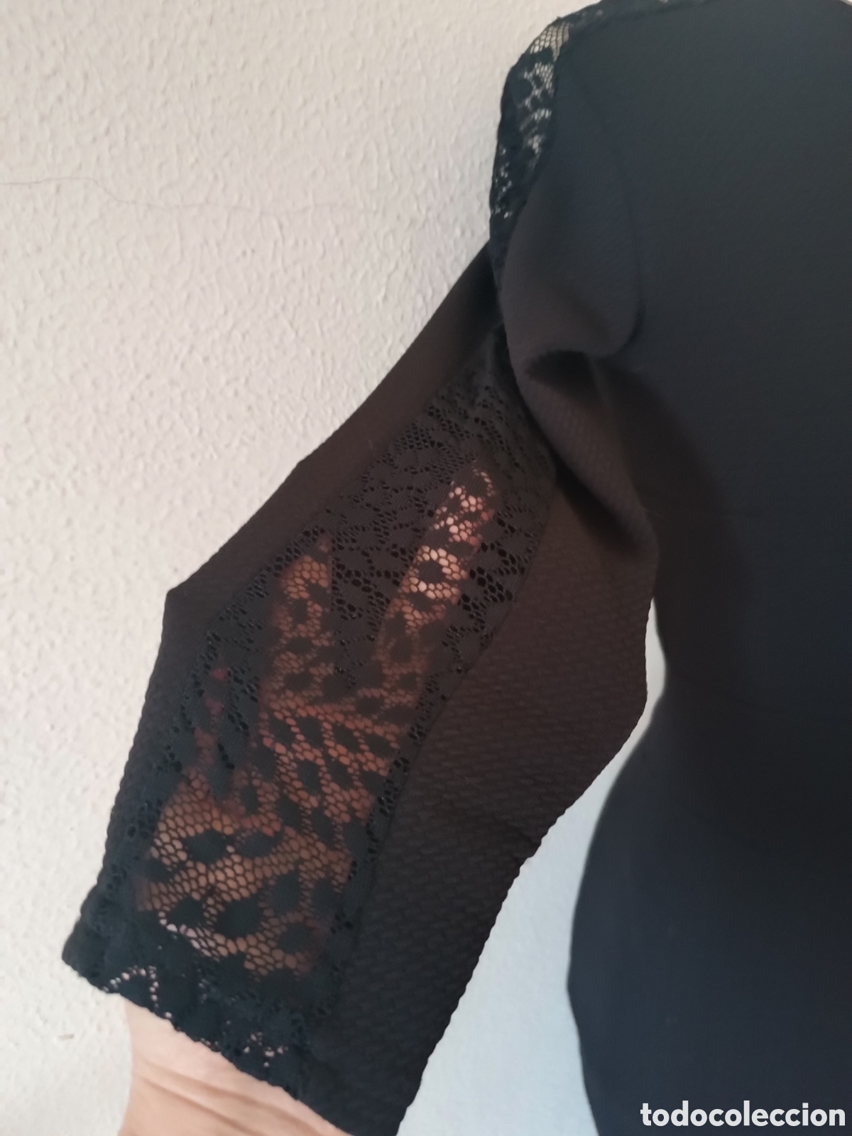 Vintage: Vestido de licra y encaje - Foto 3