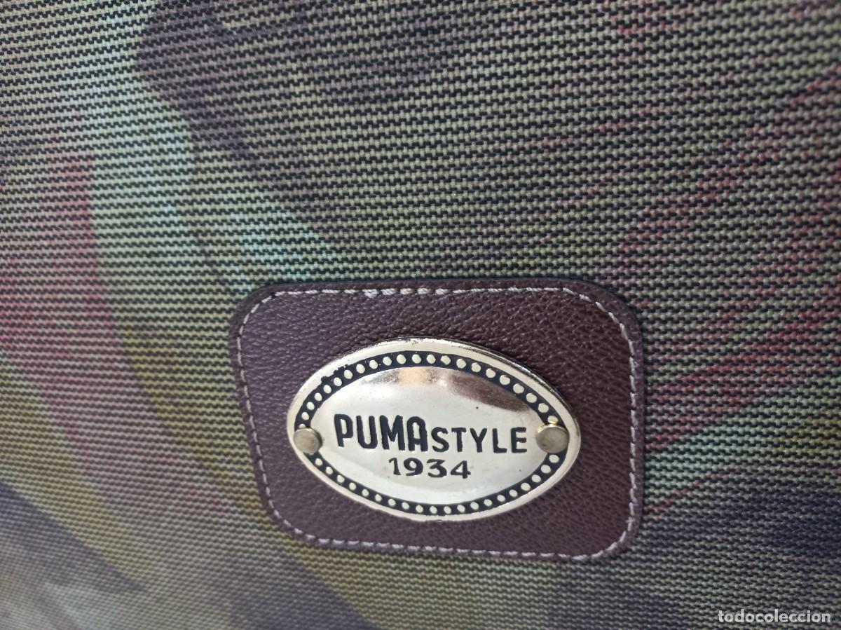 Vintage: MALETA-CAMUFLAJE &uml;PUMA&uml; marr&oacute;n caqui - Foto 7