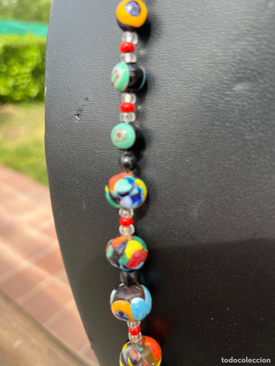 Vintage: Collar, bolas vitreas, a&ntilde;o 60 - Foto 2