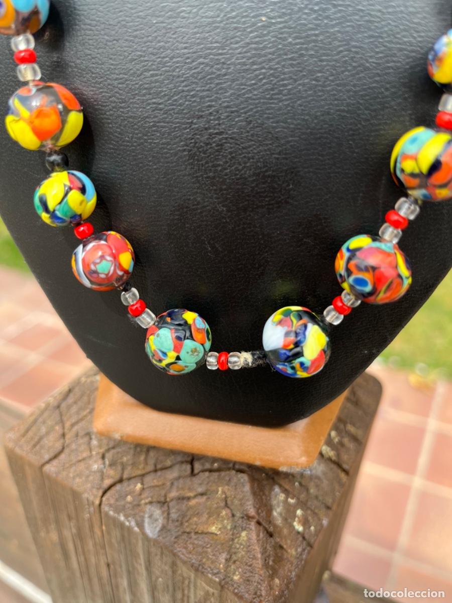 Vintage: Collar, bolas vitreas, a&ntilde;o 60 - Foto 4