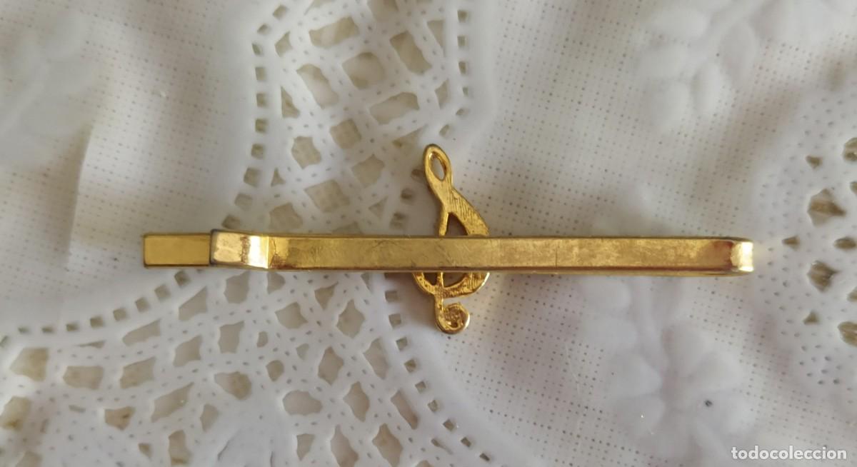 Vintage: Pasador de corbata clave de sol - Foto 2