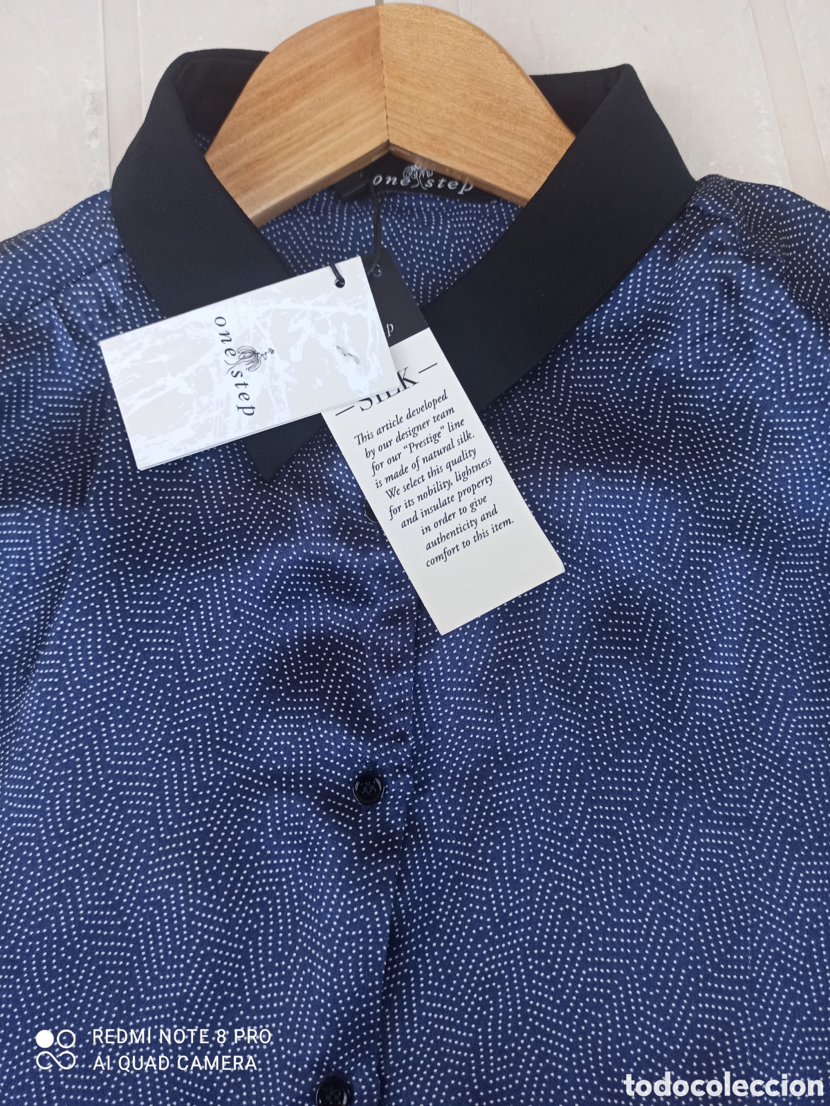 Vintage: Blusa 100% seda, sin estrenar - Foto 8