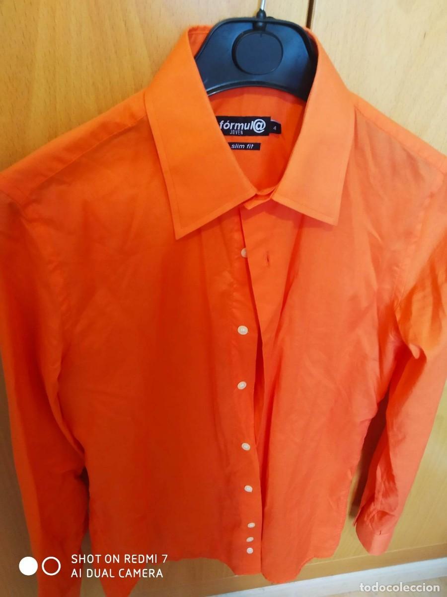 camisa manga larga naranja formula cor - Compra venta en todocoleccion